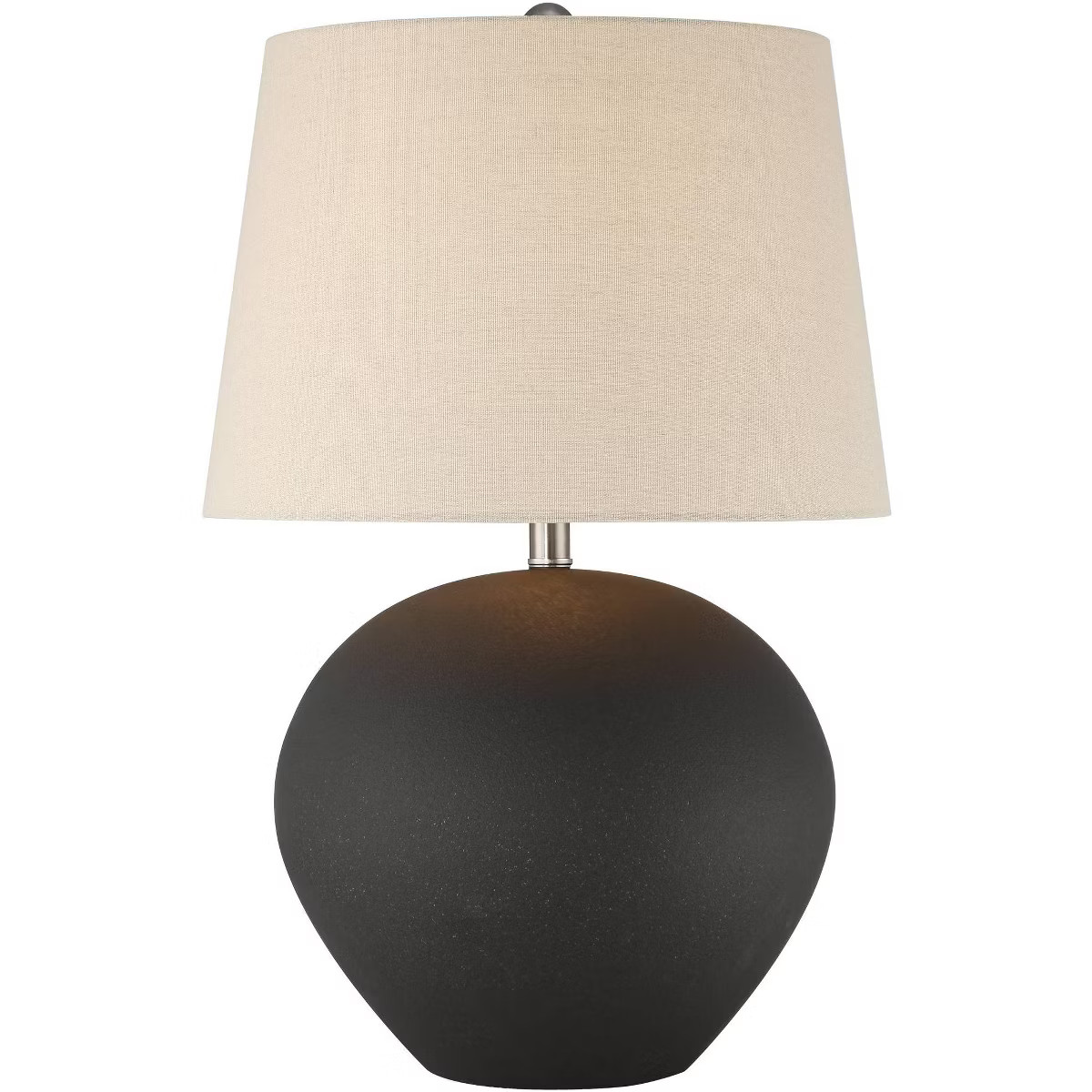 360 Lighting Paulo 24 1/2" High Pot Farmhouse Rustic Southwestern Table Lamp Matte Black Ceramic ... | Target