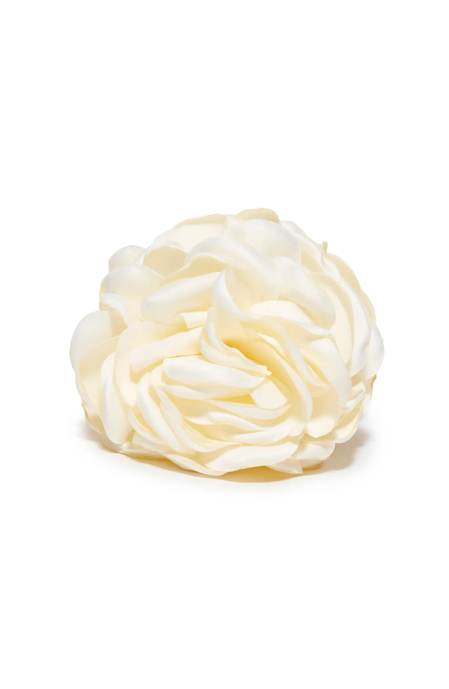 Ivory Peony Flower Claw Clip | Nordstrom