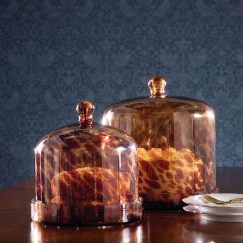 Tortoise Glass Cake Dome & Plate | Ballard Designs, Inc.