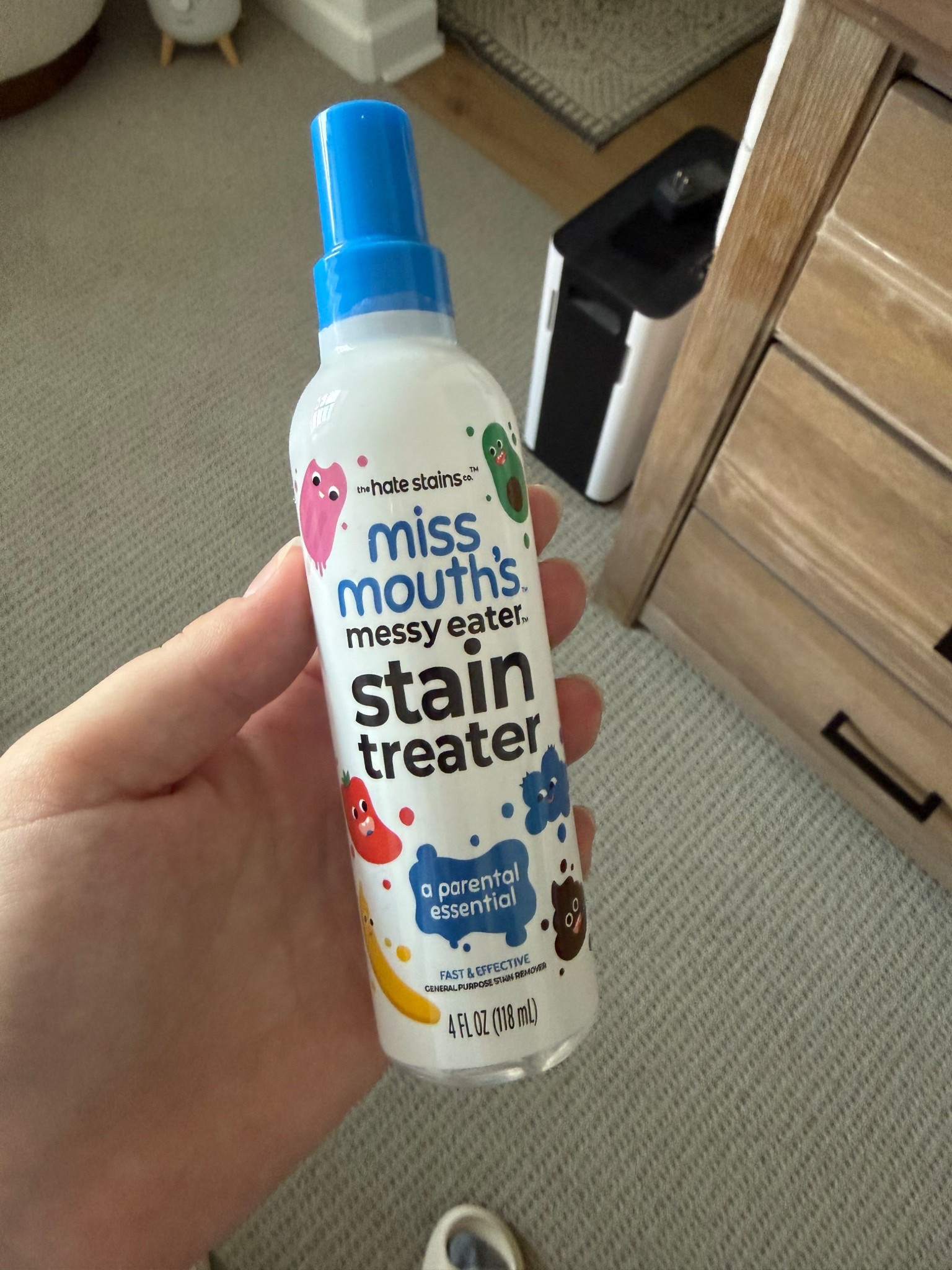 A legit mom must-have. I got this thinking it would mainly be for baby stains, but at this point it’s honestly saved more of my clothes than Ollie’s. Spit-up, random mystery spots, all of it. One of those little products that’s earned a permanent spot in the house.

Miss Mouth’s stain treater, Miss Mouth stain remover, baby stain remover, mom must have, baby laundry essential, stain remover spray, spit up stain remover, baby mess essentials, newborn must haves, infant essentials, mom life essentials, postpartum must haves, baby product favorites, baby cleaning products, laundry must haves for moms, stain remover for baby clothes, stain remover for spit up, stain remover for mom clothes, baby registry finds, motherhood must haves, realistic mom favorites, baby mess cleanup, baby product find, household essentials for moms, mom hack products 

#LTKKids #LTKmomlife #LTKBaby
