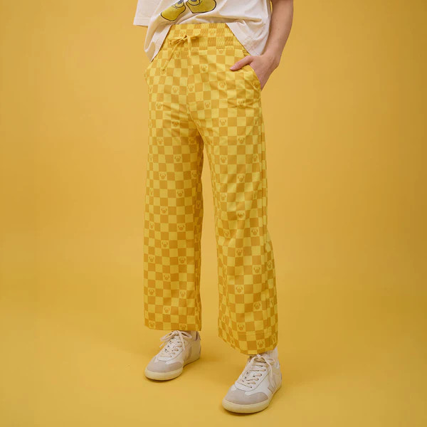 Disney Audrey Wide Leg Pants, Butter Check | Albion Fit