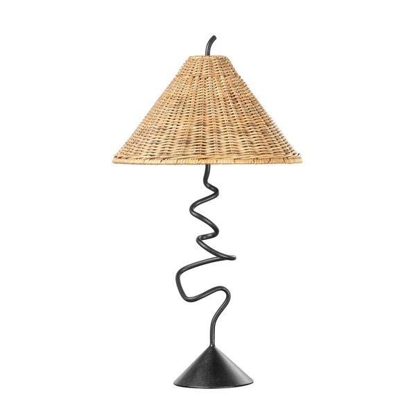 Alaric 1 Light Rattan Table Lamp | Scout & Nimble