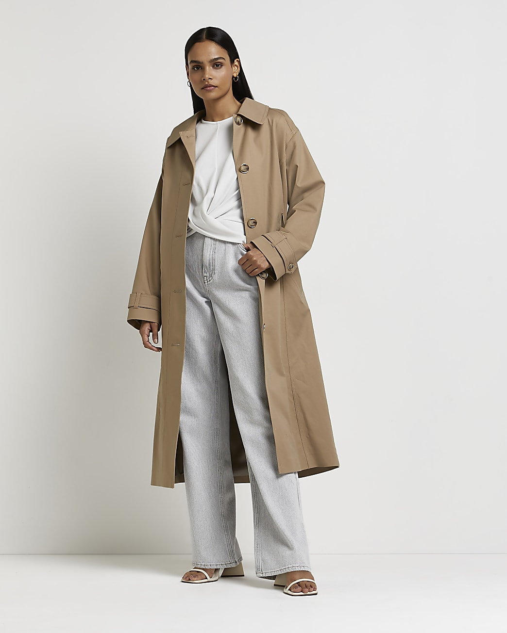 River Island Womens Beige trench coat | River Island (US)
