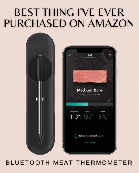 Favorite purchase ever from Amazon - wireless Bluetooth meat thermometer & app! You need this before you cook for the holidays. Makes the perfect gift. 
#Amazonfinds #amazonfavorites #greatgifts

#LTKHoliday
