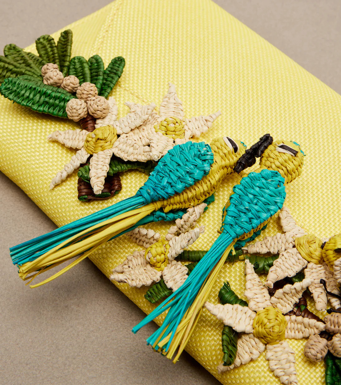 Birdsong Small raffia clutch | Mytheresa (US/CA)