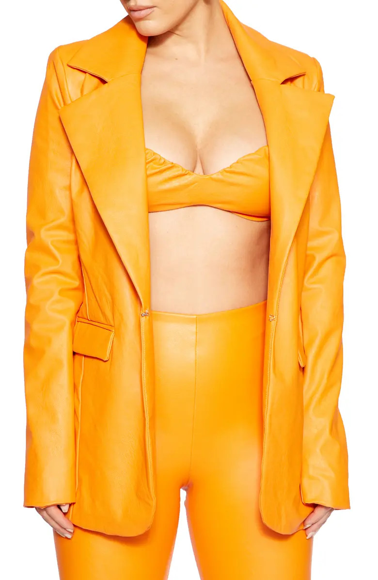 Faux Leather Blazer | Nordstrom