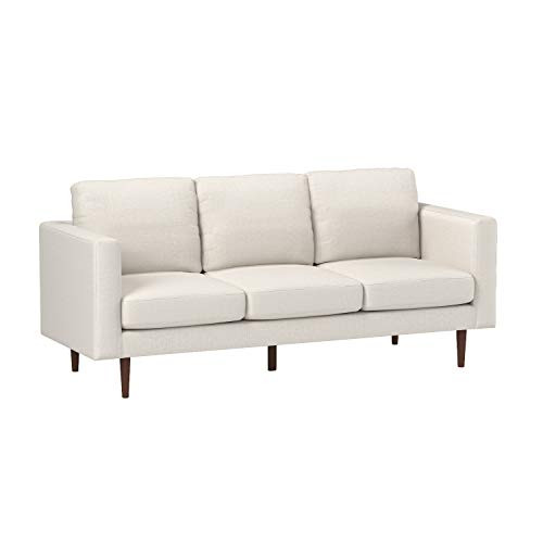 Amazon Brand – Rivet Revolve Modern Upholstered Sofa Couch, 80"W, Linen | Amazon (US)