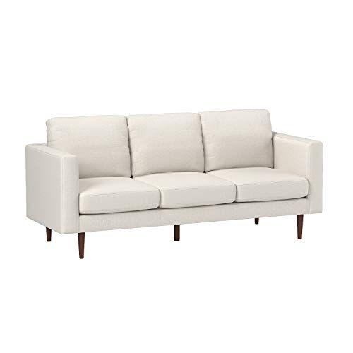 Amazon Brand – Rivet Revolve Modern Upholstered Sofa Couch, 80"W, Linen | Amazon (US)