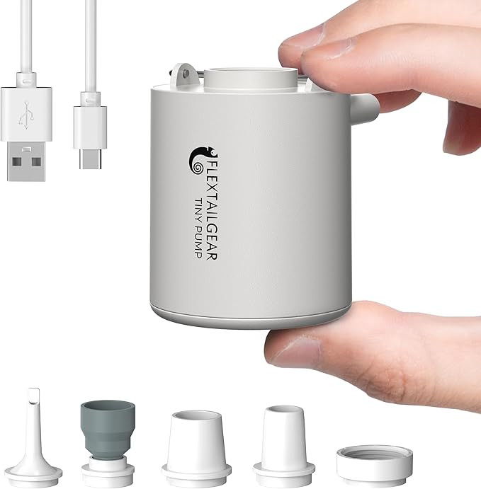 FLEXTAILGEAR Tiny Pump Portable Air Pump Ultra-Mini Air Pump with 1300mAh Battery USB Rechargeabl... | Amazon (US)