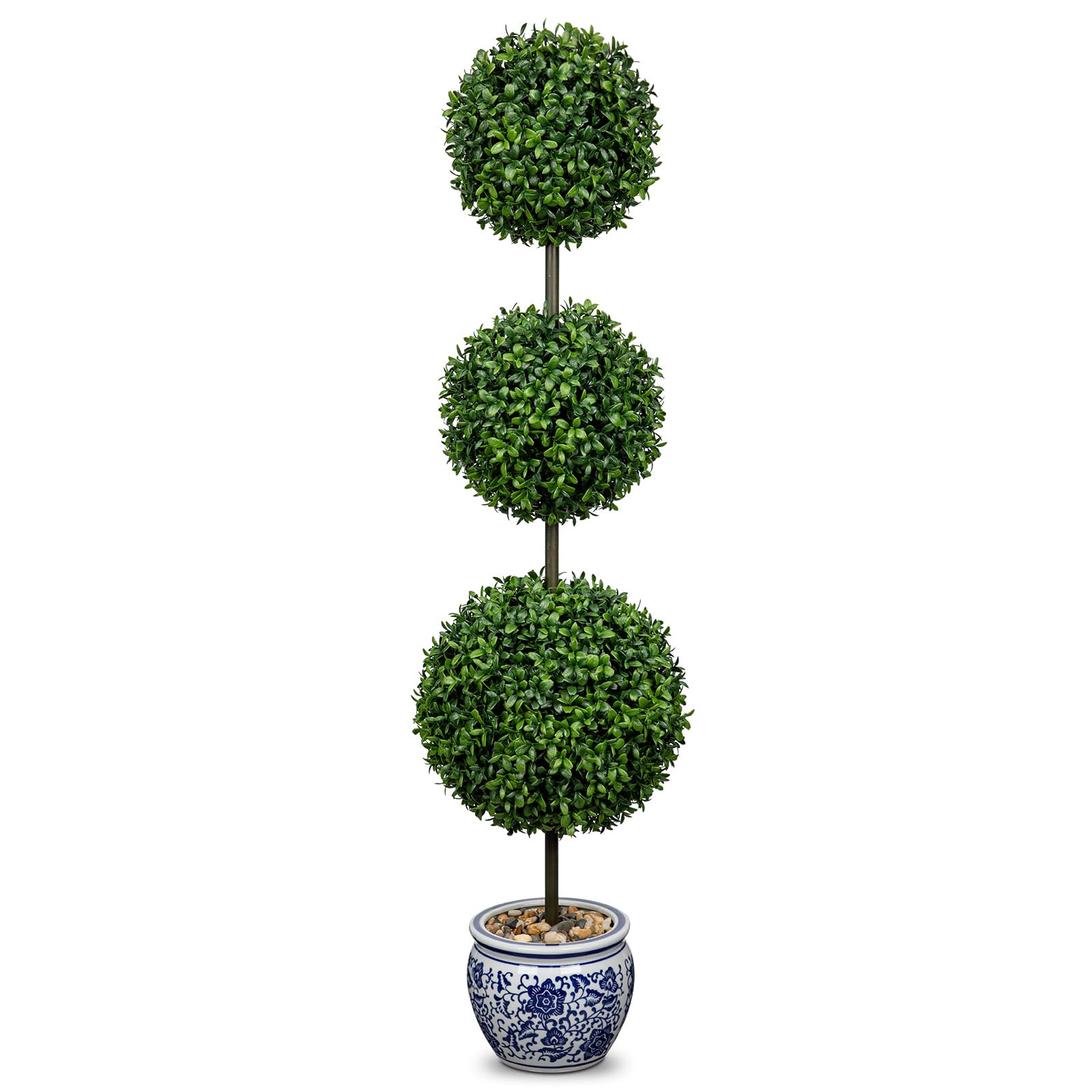 3FT Topiary Trees Artificial Outdoor Trees for Porch UV Resistant Potted Shrubs Boxwood Topiary w... | Amazon (US)
