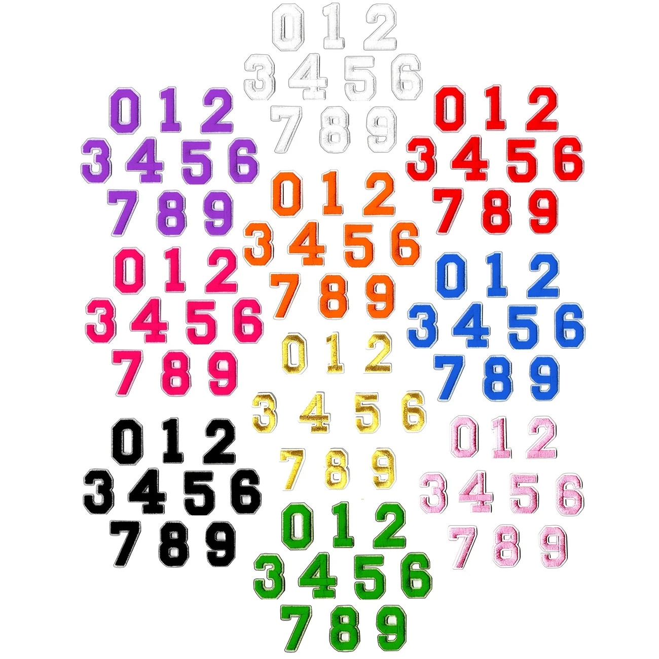 Fastest delivery: 5 business days100pcs 1.5" Colorful Number Embroidery Patches - Iron-On/Sew-On ... | Temu Affiliate Program