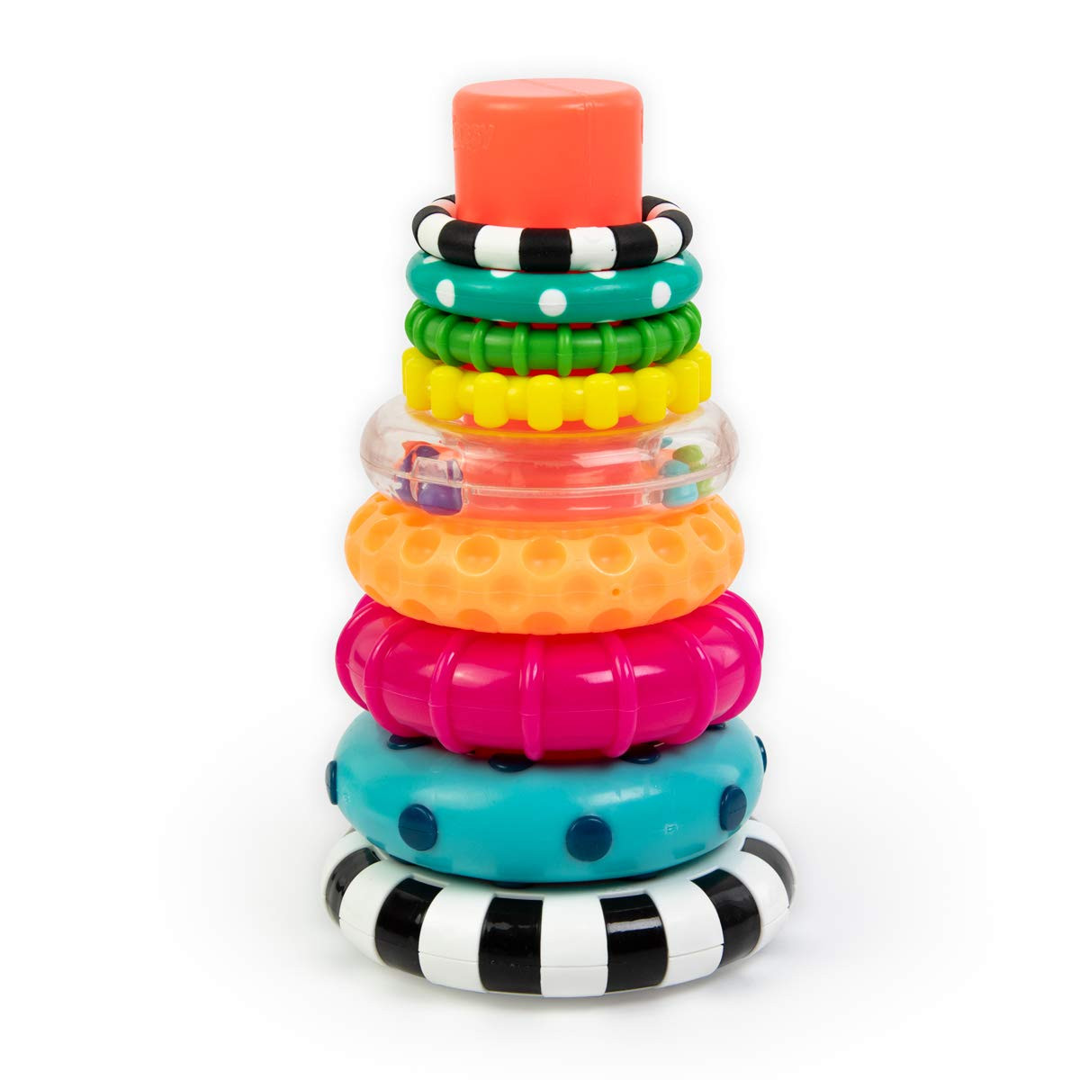 Sassy Stacks of Circles Stacking Ring STEM Learning Toy, 9 Piece Set, Age 6+ Months | Amazon (US)