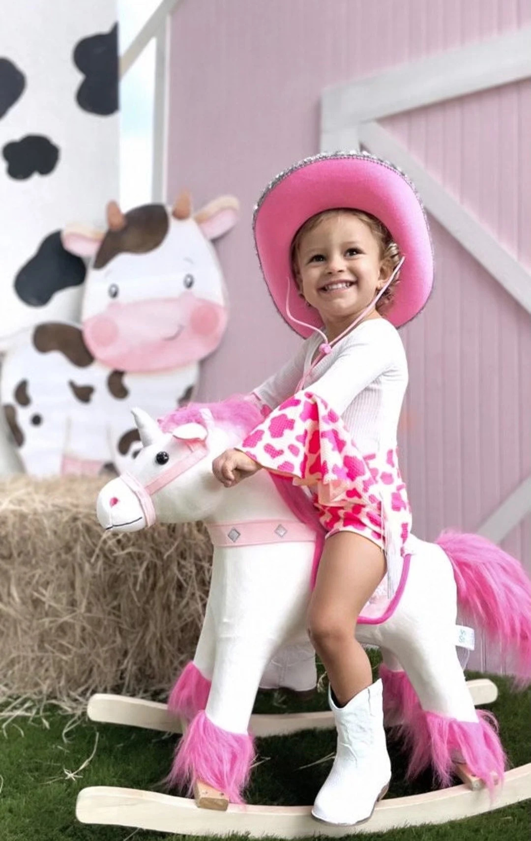 CORAL/PINK Disco Cowgirl First Birthday Outfit Howdy Yeehaw - Etsy | Etsy (US)