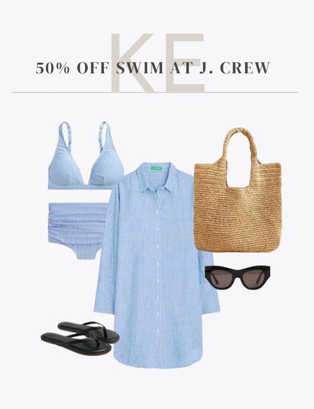 50% off select swim at J. Crew - perfect time to stock up for summer or vacations!

#LTKswim #LTKover40 #LTKSeasonal