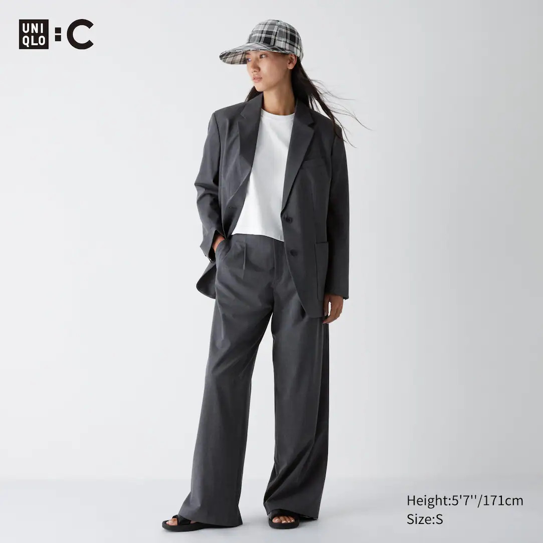 Pantalon Large Plissé | Uniqlo FR
