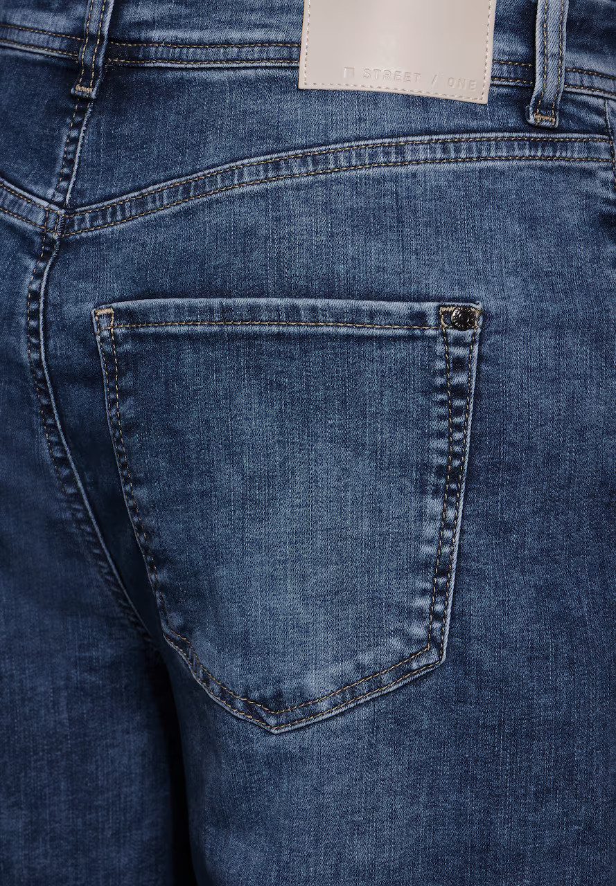 STREET ONE Wide Leg Jeans in Dunkelblau | ABOUT YOU | ABOUT YOU (DE)