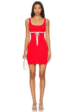 Amanda Uprichard Lucy Knit Mini Dress in Red from Revolve.com | Revolve Clothing (Global)