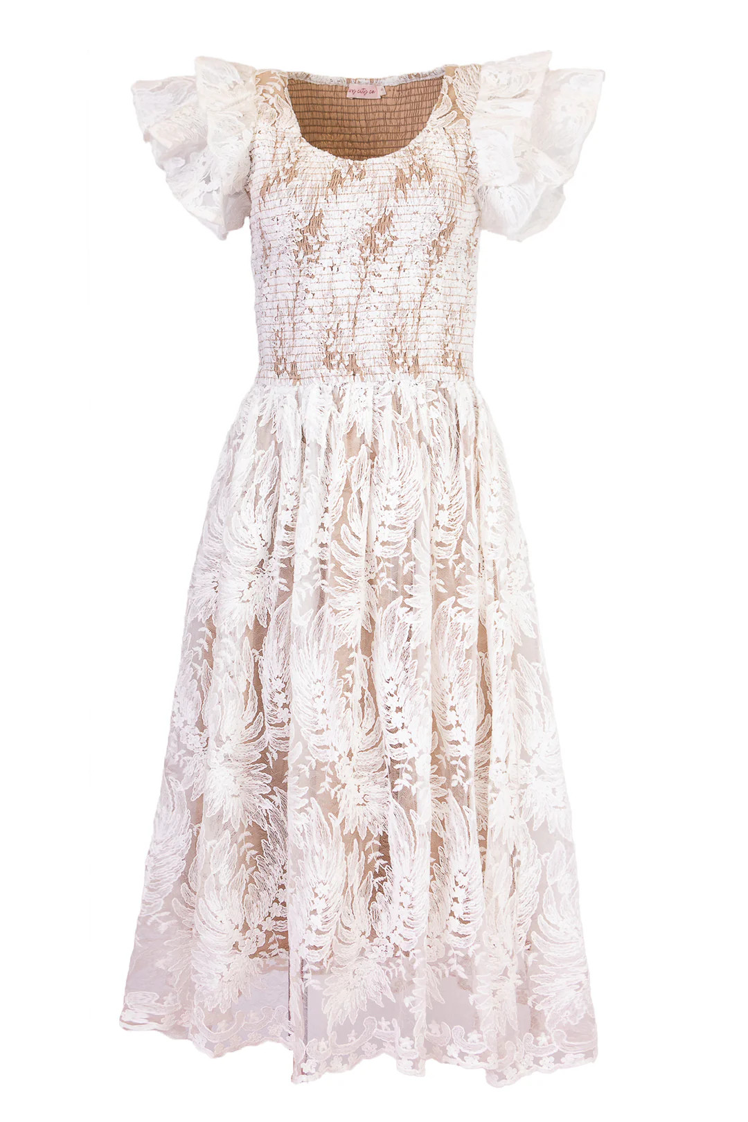 Hattie Dress in White Lace | Ivy City Co