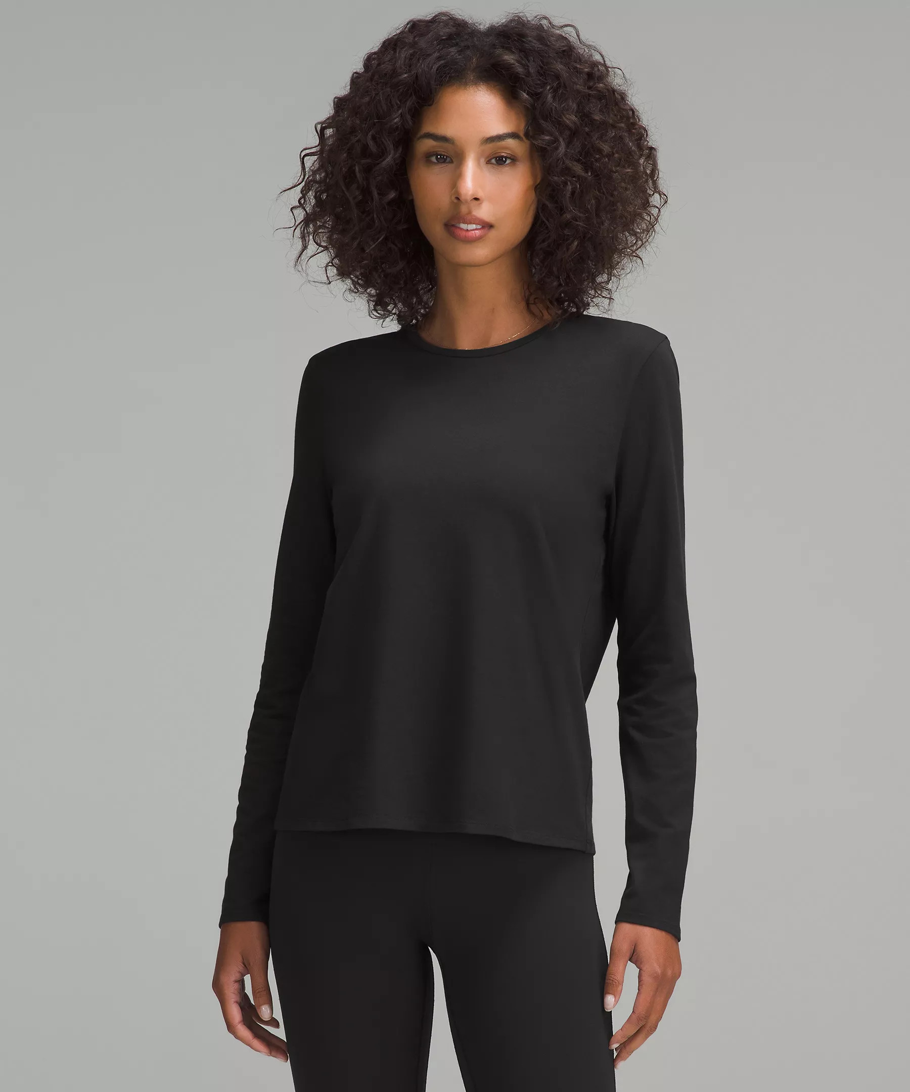 Organic Cotton Crewneck Long-Sleeve Shirt | Lululemon (US)