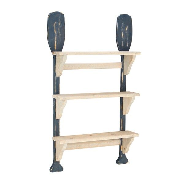 Brown and Black Paddle Wall Shelf | Bed Bath & Beyond