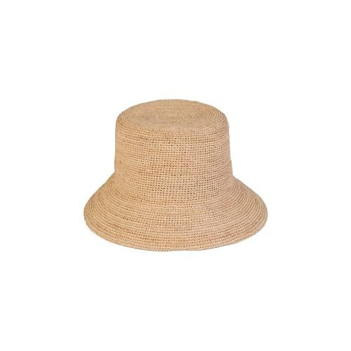 Lack of Color The Inca Bucket Wide – Natural Raffia Straw Hat for Women, Hand-Crocheted Wide Brim Bucket Hat for Sun and Beach Days, Size Medium | Amazon (US)