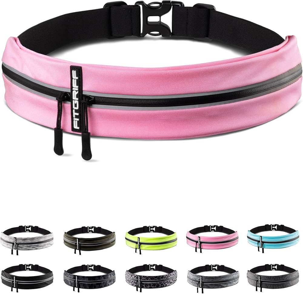 Fitgriff® Running Belt for Men & Women - Secure Jogging Pouch for Phone, Keys & Essentials - For... | Amazon (US)