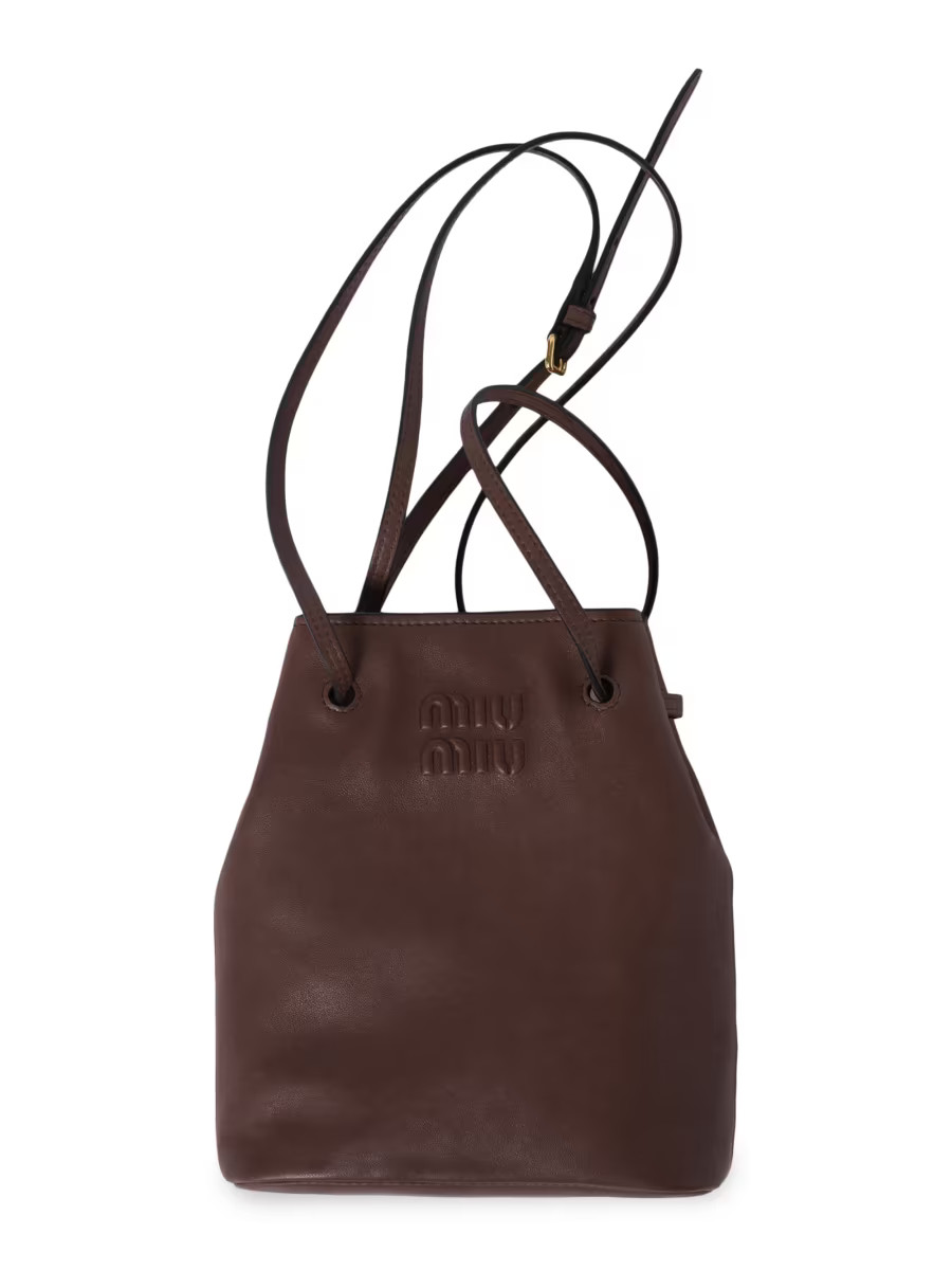 Nappa Leather Mini Bucket Bag | Saks Fifth Avenue
