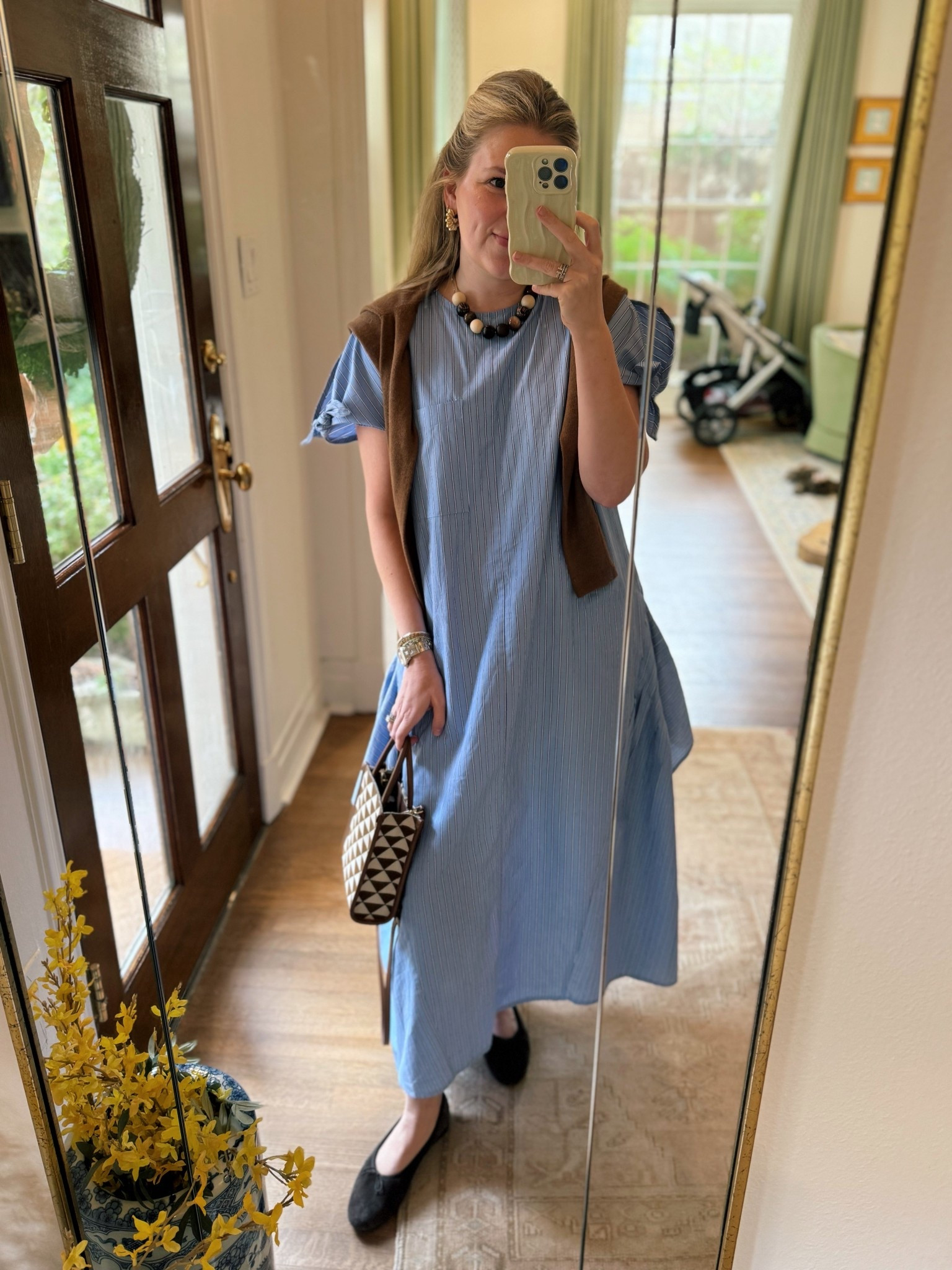 Zara dress
Alicia Adams sweater 