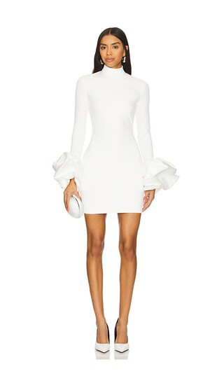 Payton Mini Dress in Cream | Revolve Clothing (Global)