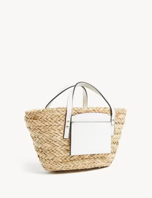Straw Drawstring Tote Bag | Marks and Spencer AU/NZ