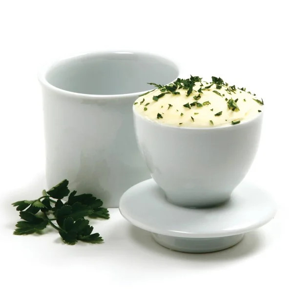 Stoneware Butter Keeper, French Style European Butter Keeper Crock - White | Walmart (US)