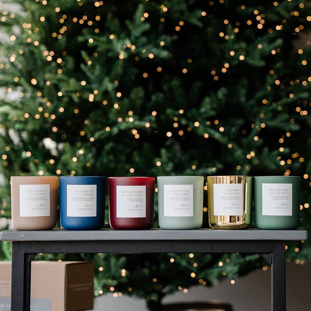 HOLIDAY COLLECTION - 6 LUXURY CANDLES | Luxury Coconut-Soy Candles - S | Applewood Candle Co.