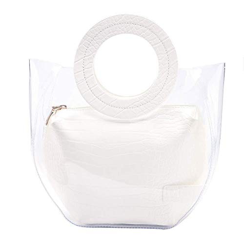 LOPHORINA Women's Clear Tote Bag PVC Handbag Small Purse | Amazon (US)