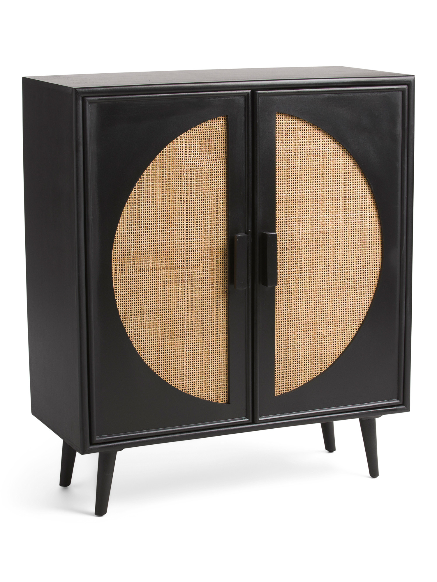 2 Door Wood Cabinet With Caning | TJ Maxx
