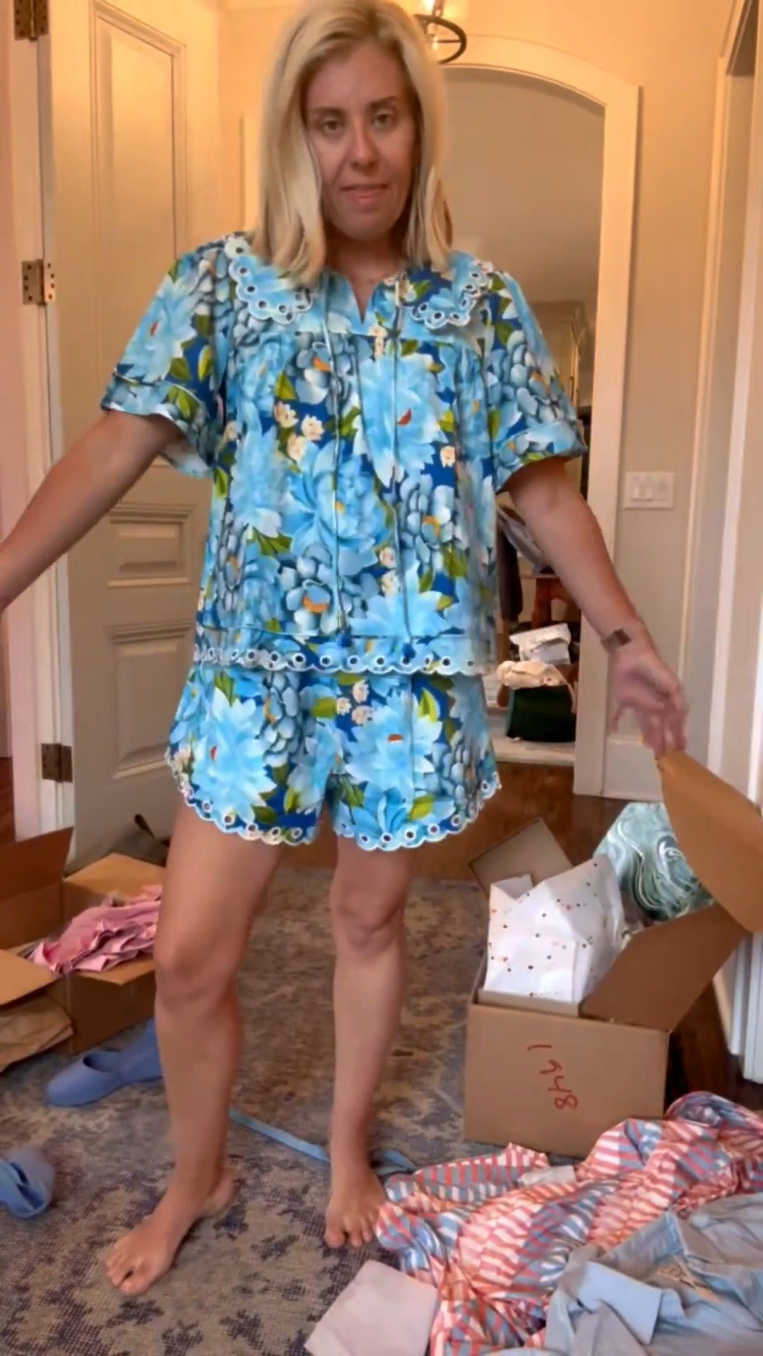 Oh now this is sooo cute!! I just love a set because i’m already thinking of ways I’m going to style this together & separately. I’m in xs top & small shorts. ￼

#LTKunboxing #LTKmomlife #LTKspring