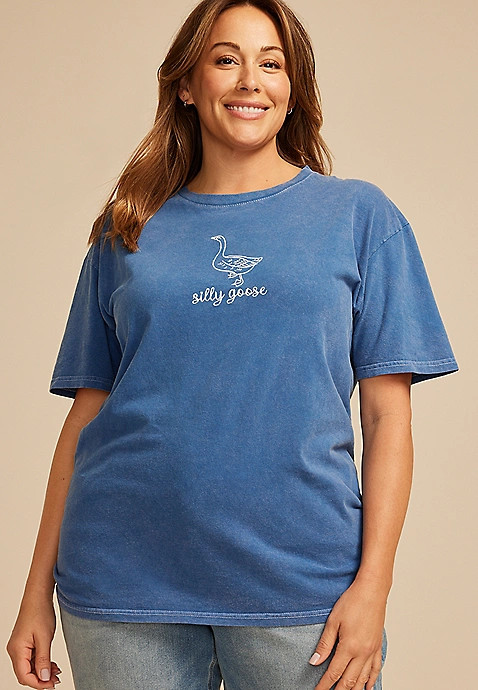 Plus Size Silly Goose Relaxed Graphic Tee | Maurices
