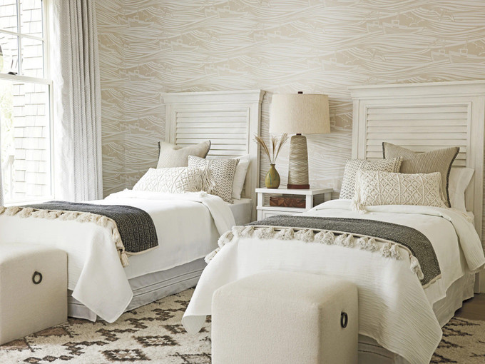 Click for more info about Tommy Bahama Home Ocean Breeze Royal Palm Louvered Headboard | Wayfair