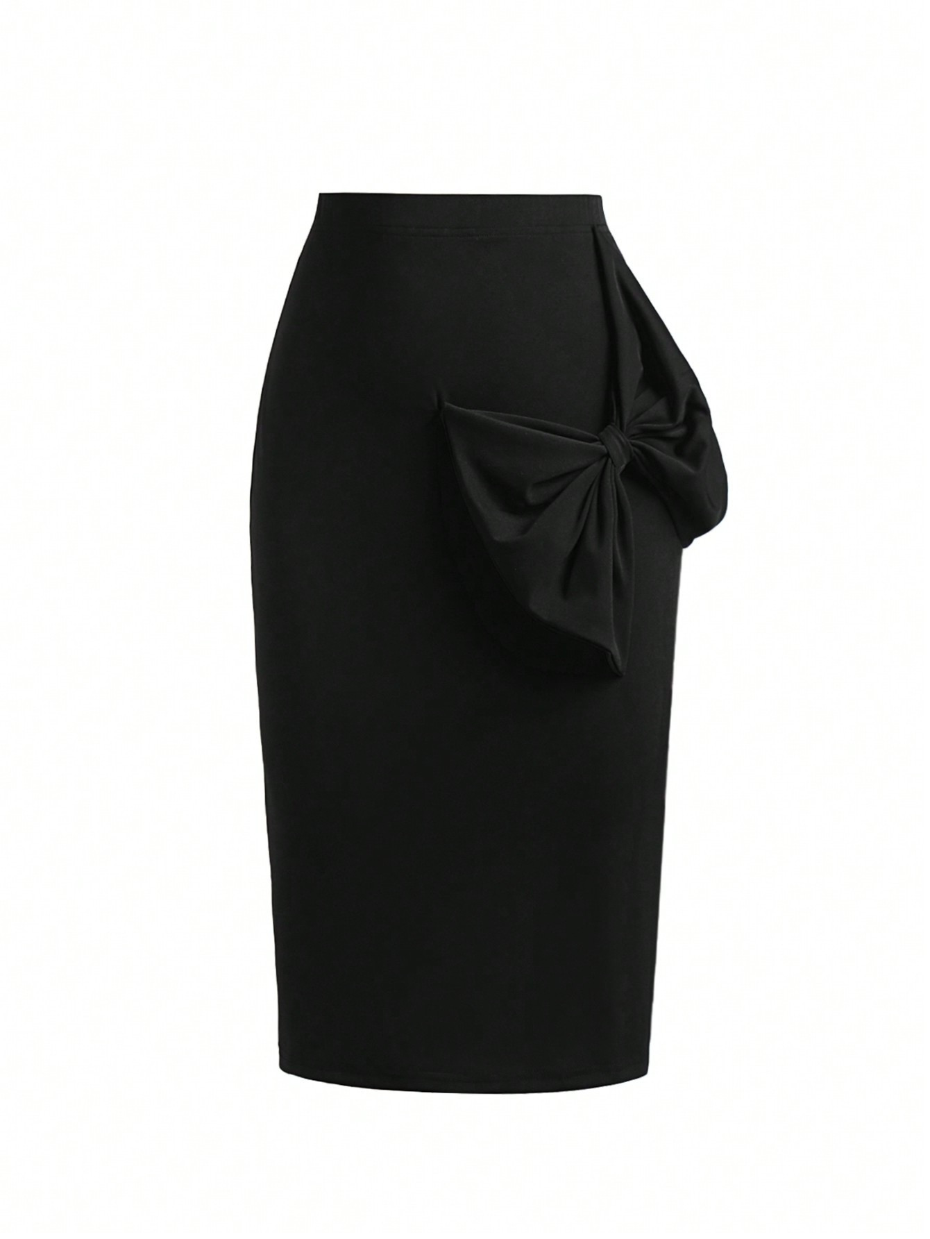 Plus Big Bow Pencil Skirt | SHEIN