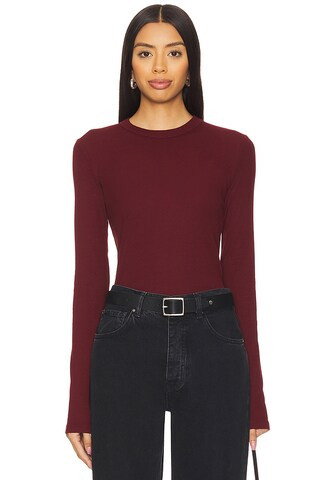 COTTON CITIZEN x REVOLVE Verona Crew Shirt in Oxblood from Revolve.com | Revolve Clothing (Global)
