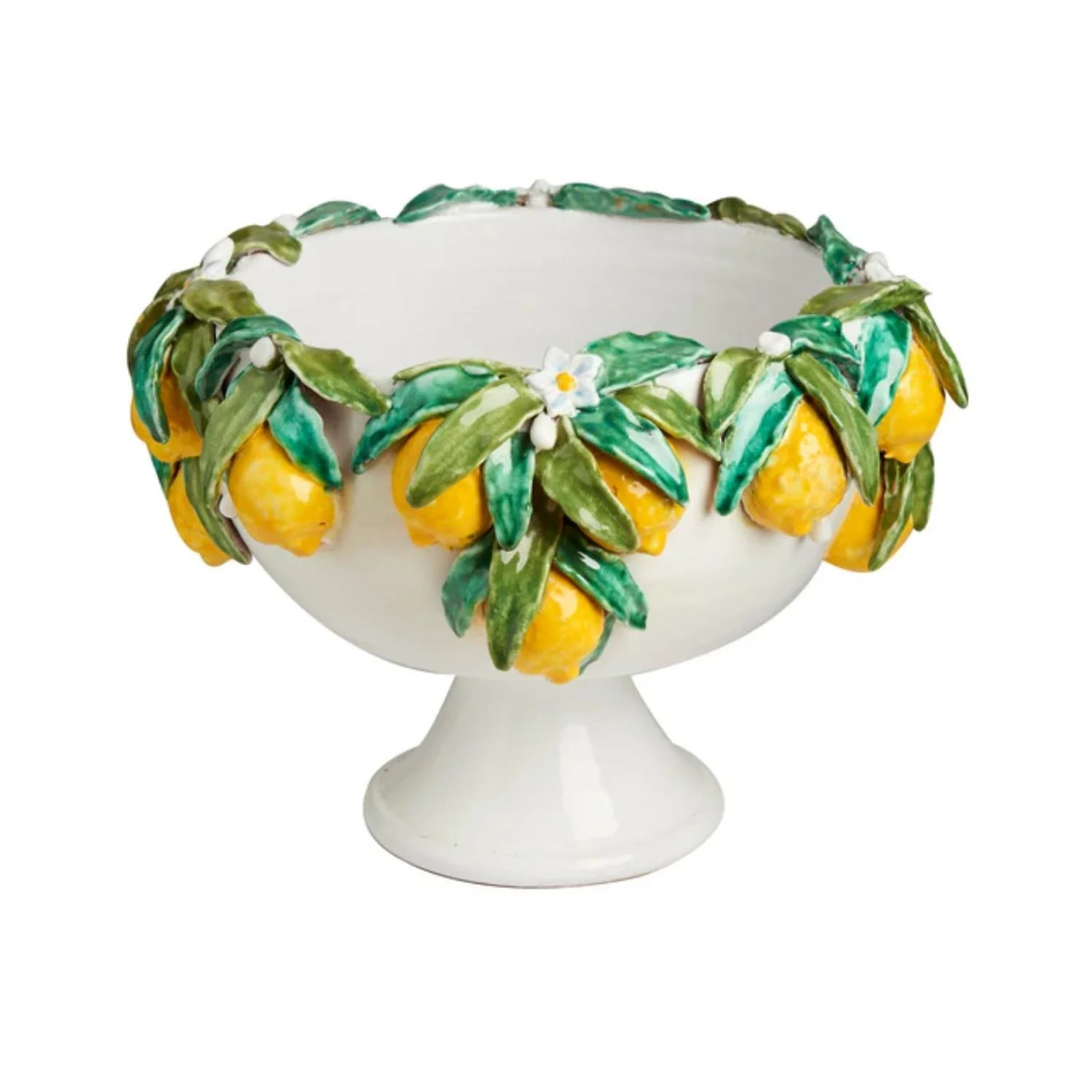 FOOTED BOWL W/ LEMONS | Gorgeous Living