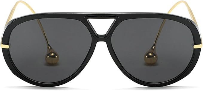 willochra Vintage Oversized Pilot Shield Sunglasses Women Luxury Trendy Sun Glasses For Ladies Bi... | Amazon (US)
