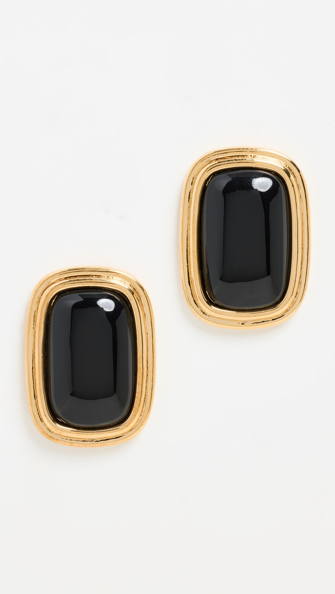 Heaven Mayhem Ribbon Earrings Black/Gold One Size | Shopbop