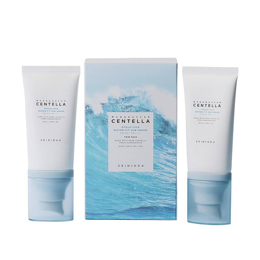 SKIN1004 Madagascar Centella Hyalu-Cica Water-Fit Sun Serum Set (2 piezas) | Amazon (ES)
