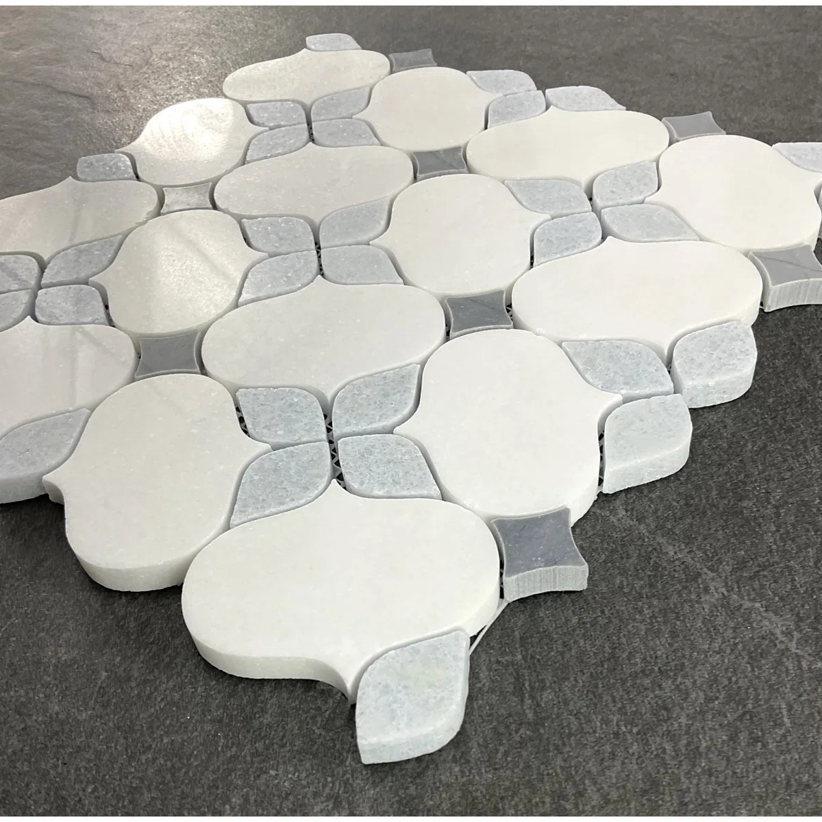 Water Jet 6" x 6" Marble Novelty Mosaic Wall & Floor Tile (Set of 10) | Wayfair North America