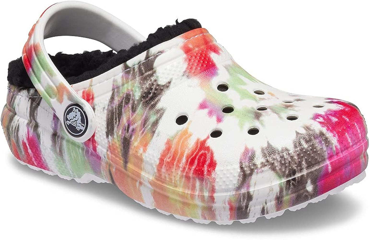 Crocs Kids' Classic Tie Dye Lined Clog | Kids' Slippers | Amazon (US)