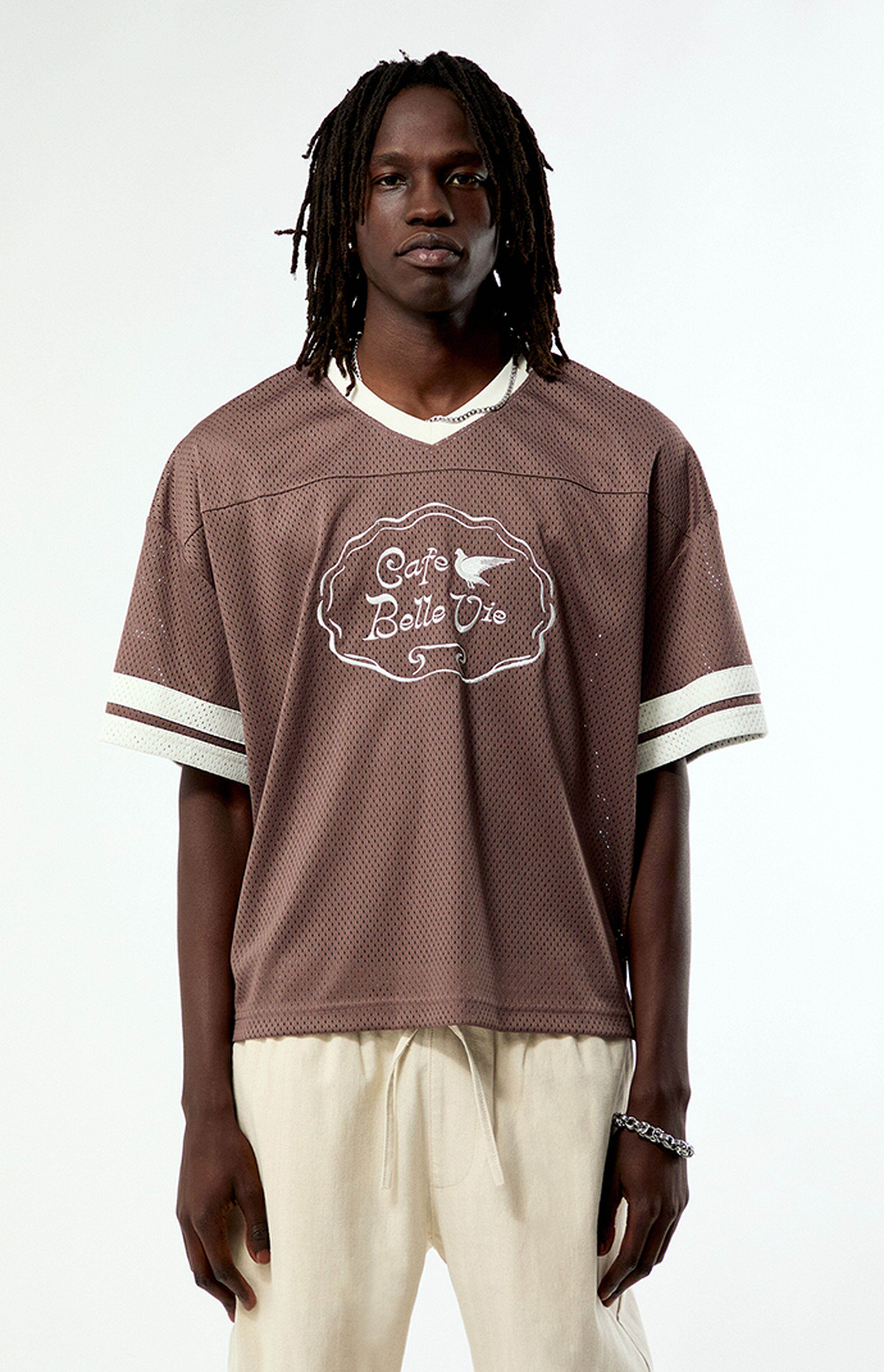 Belle Vie Cropped Football Jersey | PacSun