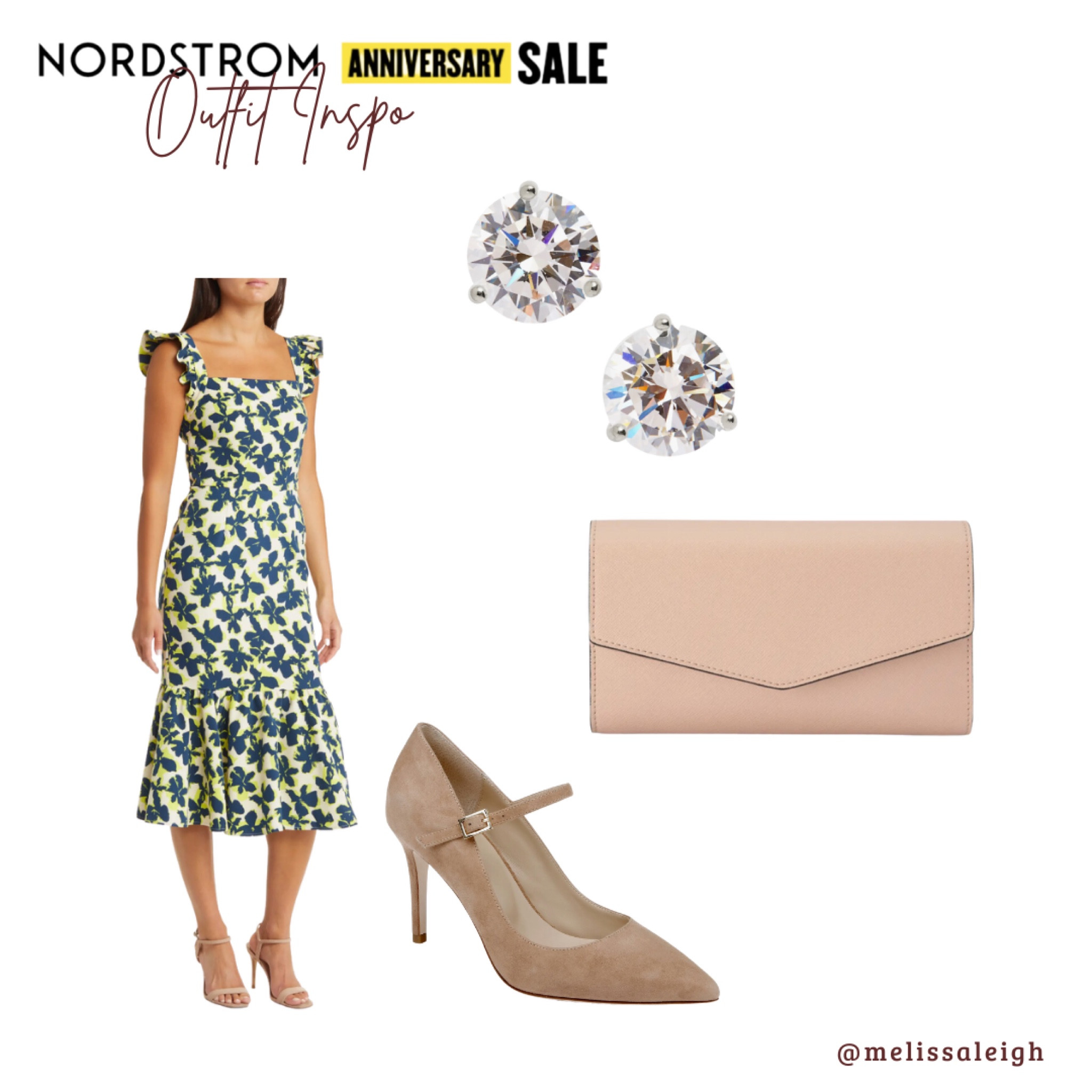 Nordstrom anniversary sale, Nordstrom, Nordstrom sale, n sale 2023, sale finds, fall fashion, fall style, staple items, wedding guest dress, floral dress, nude suede heels, blush leather clutch, rhinestone stud earrings 

#LTKxNSale #LTKwedding #LTKSeasonal