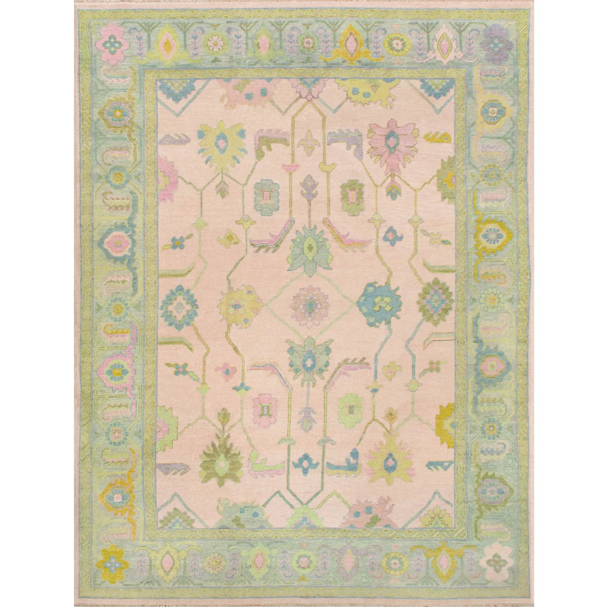 Lori Turkish Knot Rug | Pastel Oushak Rug | Scout Design Studio