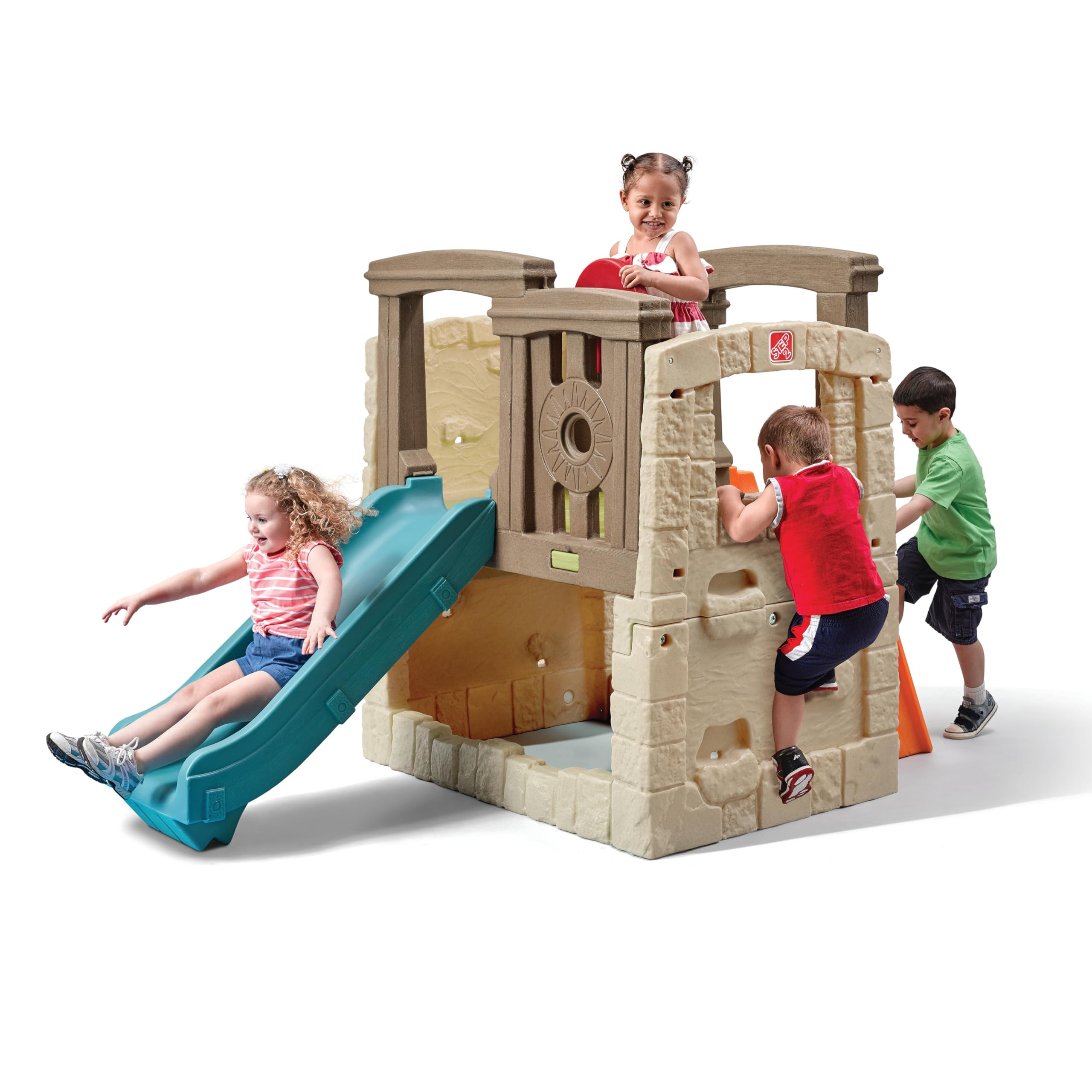 Step2 Woodland Climber II Kids Playset, Ages 2 –6 Years Old, Toddler Slide and Climbing Wall, O... | Amazon (US)