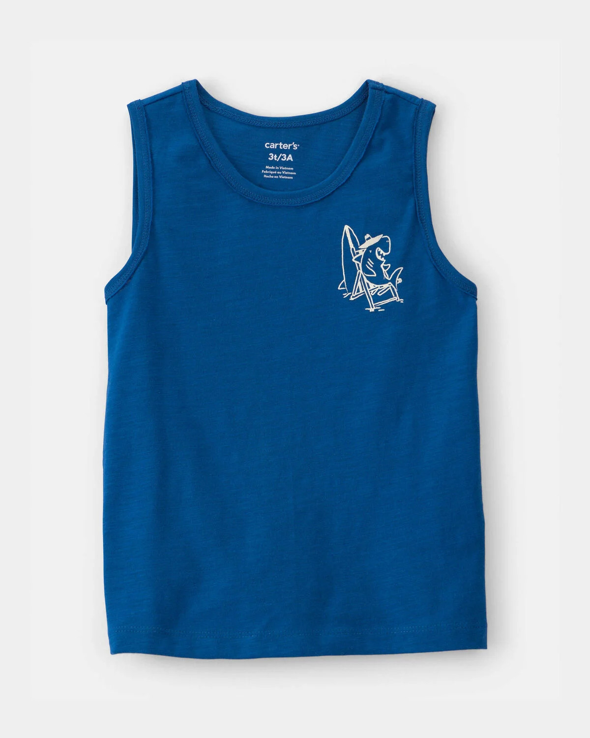 Toddler Boy Shark Tank Top - Navy Blue | Carter's Inc